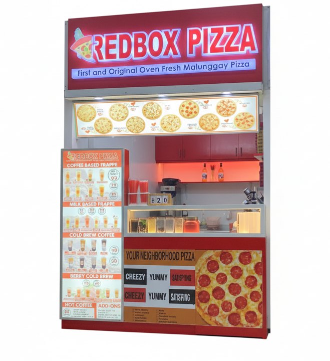 RedBox Pizza Food Stall or In-Line store