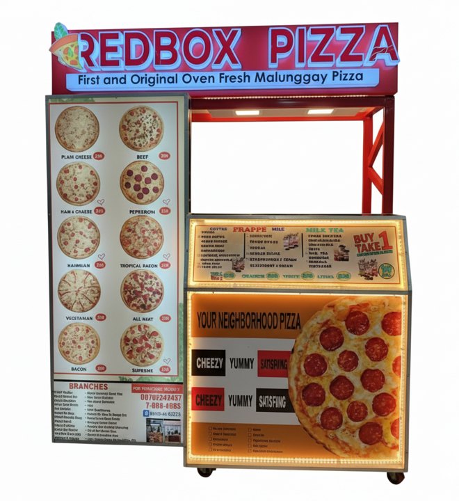 RedBox Pizza Standard Mall-Type Cart